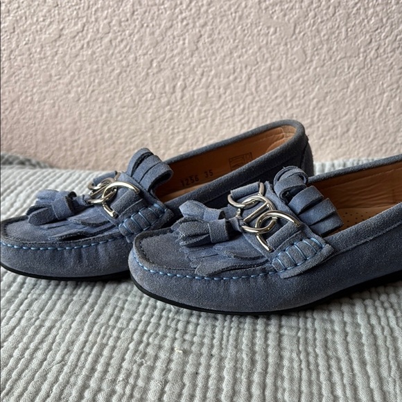 Venezia Women's Tassel Loafers in Soft Blue - Picture 6 of 7